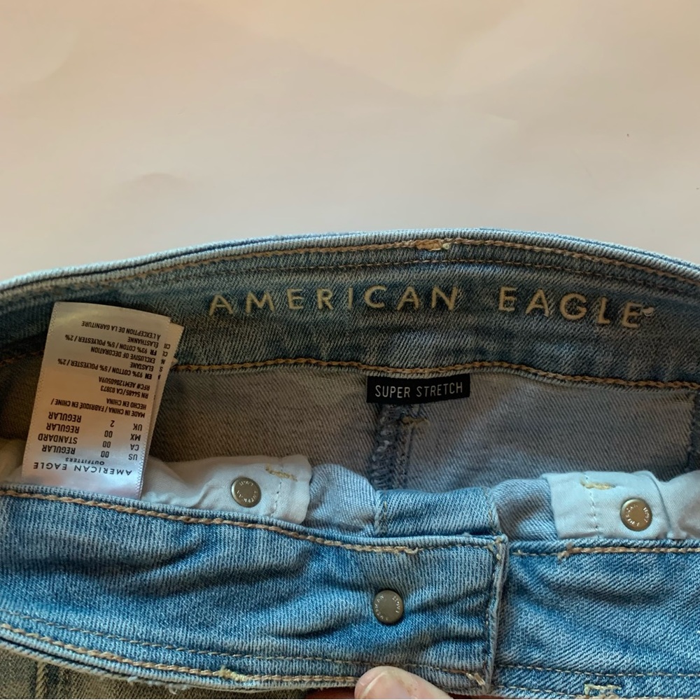 American Eagle Hi Rise A-line Denim Skirt - Picture 4 of 4